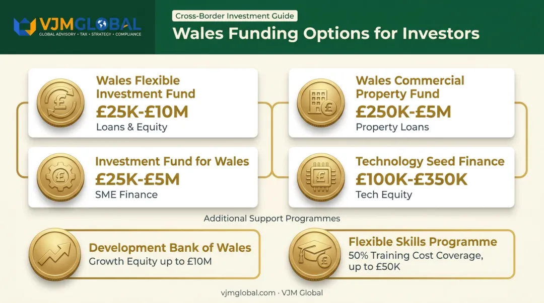Wales funding and grant programmes overview for foreign investors