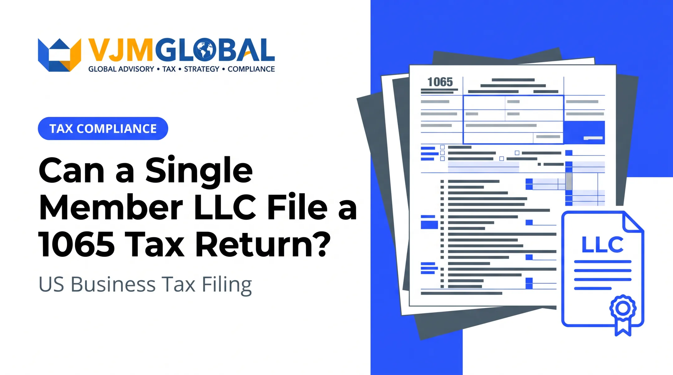 Can a Single Member LLC File a 1065 Tax Return?
