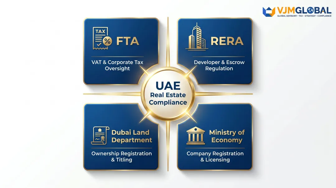 UAE real estate regulatory framework four key authorities and compliance roles