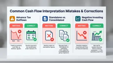 Three common Singapore investor mistakes reading Indian cash flow statements with correct interpretations
