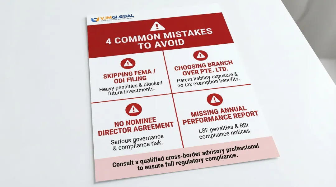 Four common FEMA compliance mistakes Indian founders make registering Singapore companies