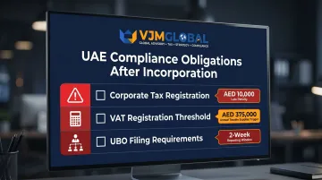 UAE post-registration compliance obligations checklist infographic for Singapore businesses