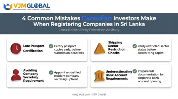 Common mistakes Canadian investors make registering Sri Lanka companies