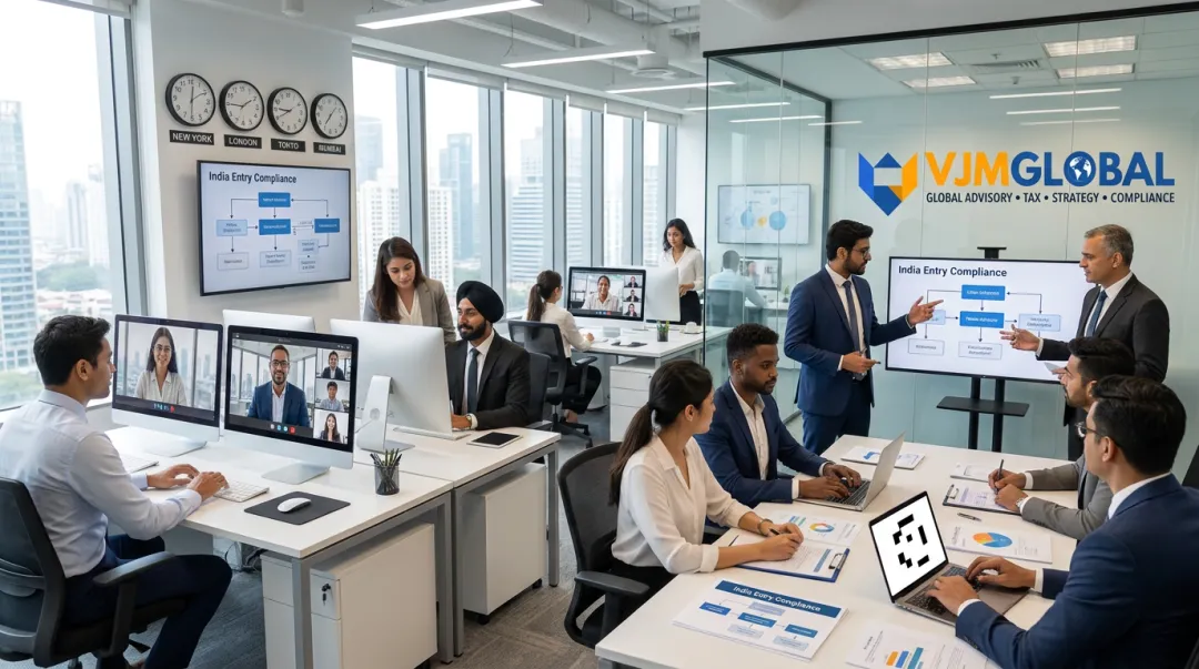 VJM Global professional advisory team working on India company formation compliance