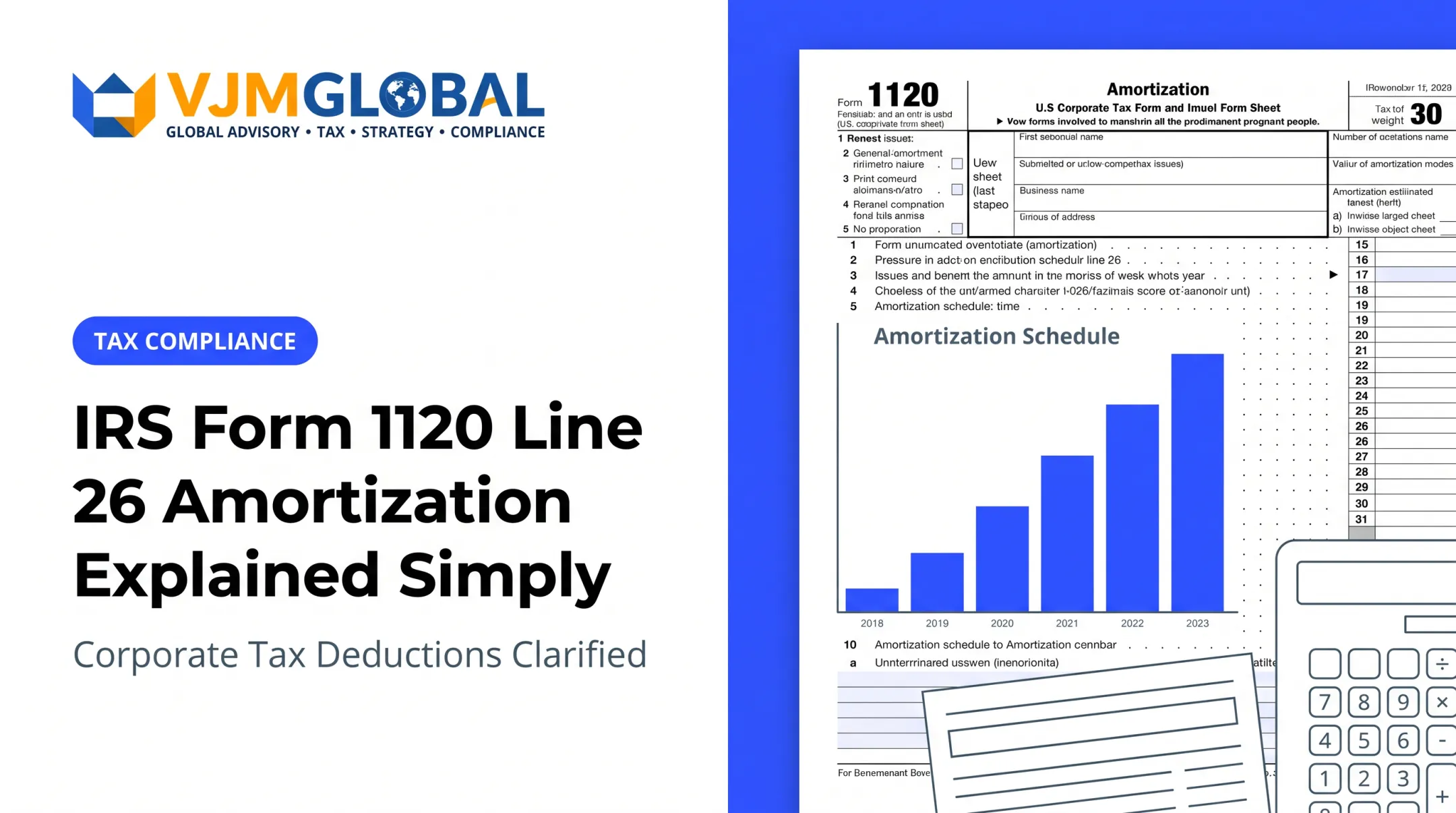 IRS Form 1120 Line 26 Amortization Explained Simply