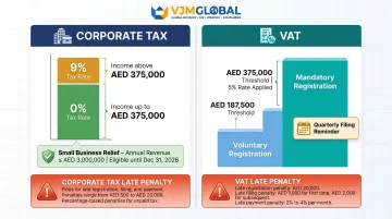 UAE corporate tax and VAT threshold comparison chart for Dubai LLC owners