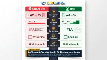 Singapore versus UAE tax system side-by-side comparison of rates authorities and portals