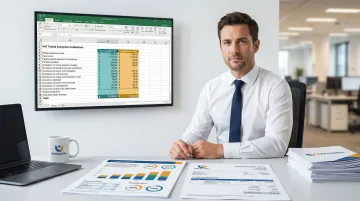Partially exempt business accountant calculating unrecoverable reverse charge VAT cost