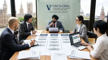 VJM Global UK accounting team preparing statutory accounts for international subsidiary clients