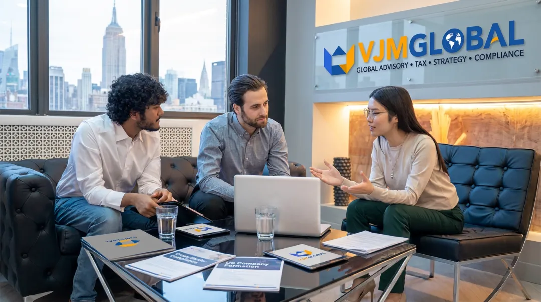 VJM Global advisory team assisting international founders with US entity setup