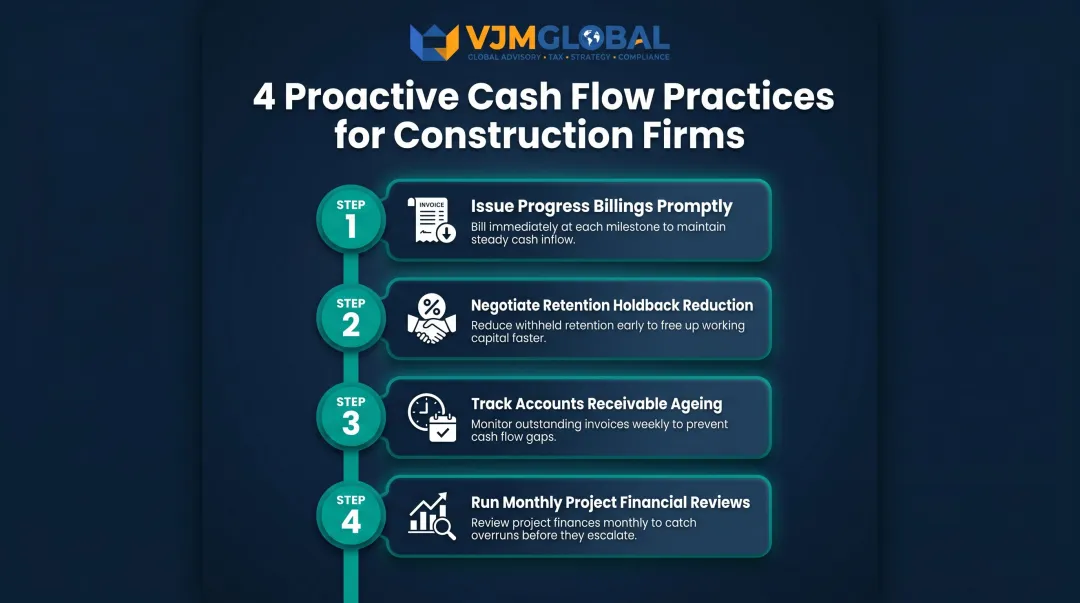 Four proactive cash flow management practices for Singapore construction contractors