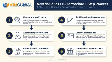 6-step process flow for forming a Nevada Series LLC