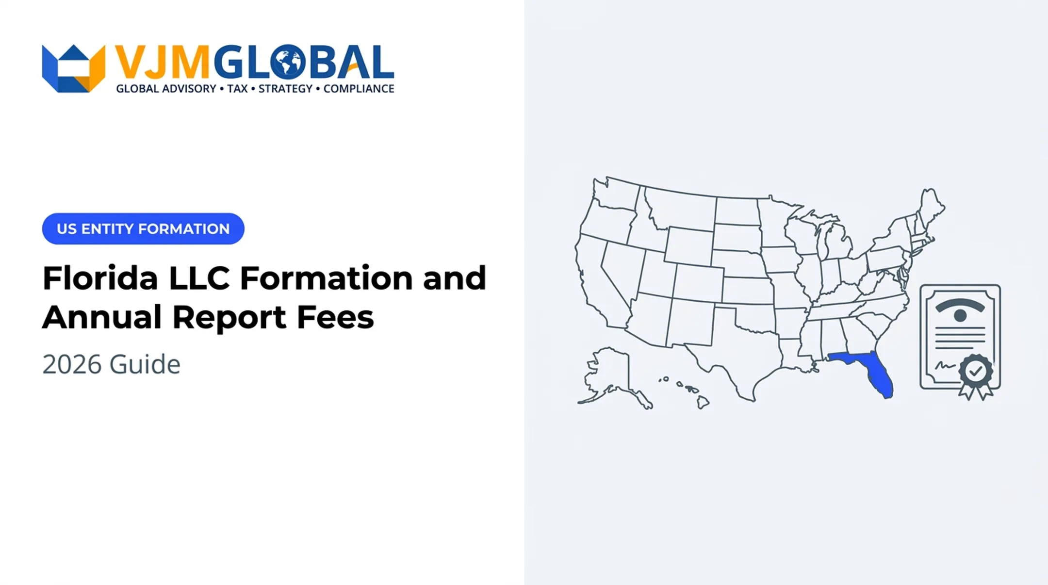 Florida LLC Formation and Annual Report Fees: 2026 Guide