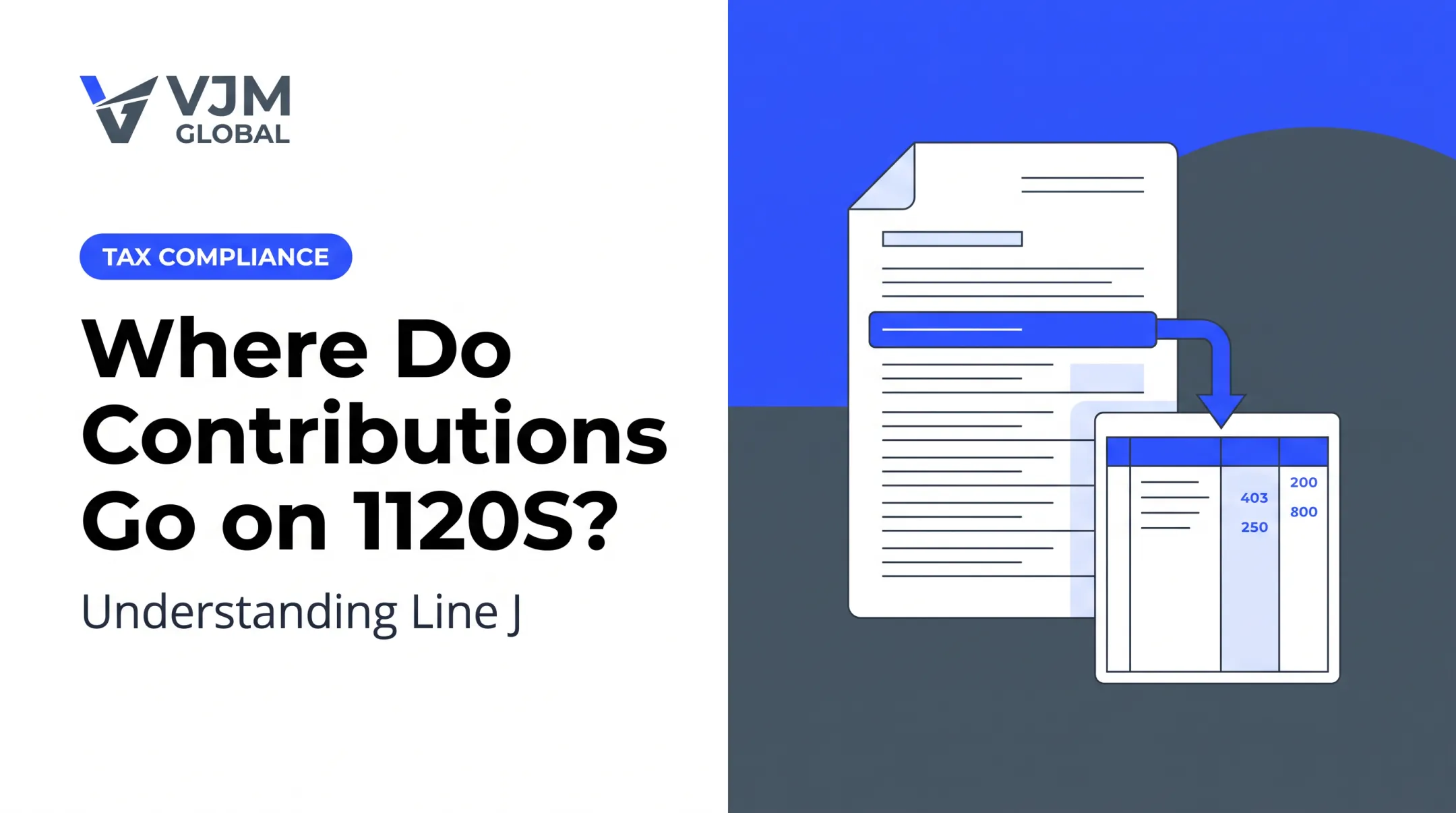 Where Do Contributions Go on 1120S? Understanding Line J