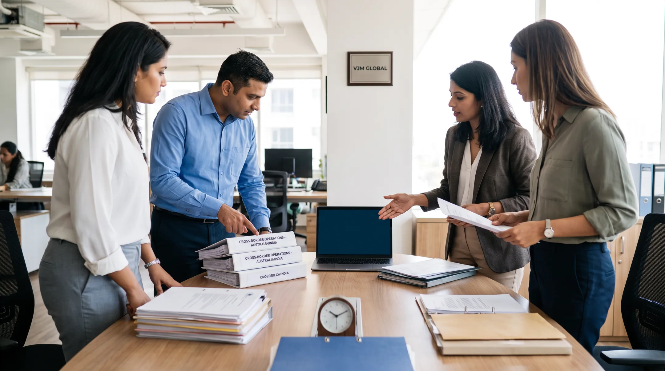 VJM Global advisers reviewing Australian India cross border tax records