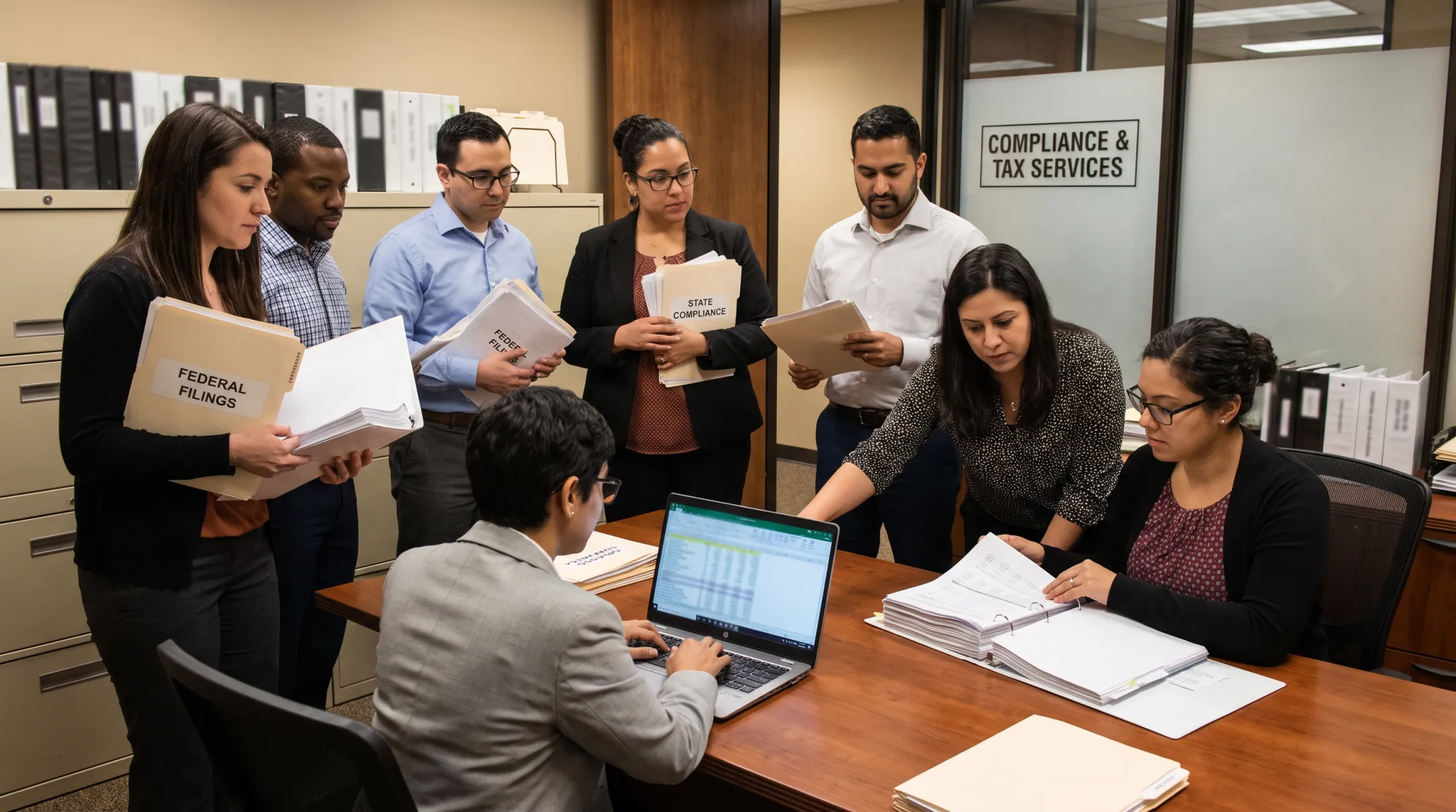Tax professionals preparing federal and state partnership returns