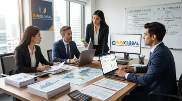 Cross-border accounting advisors reviewing compliance and tax filings for US clients
