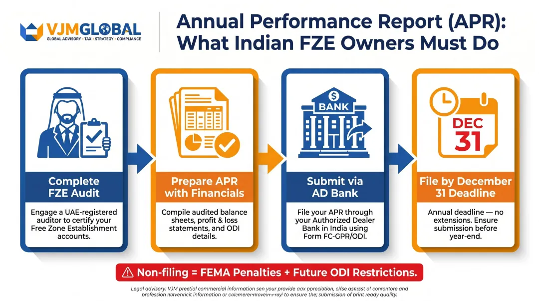 RBI Annual Performance Report filing process deadlines and consequences for Indian ODI investors