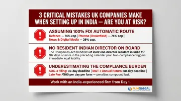 Three common UK company India setup mistakes compliance penalties director rules