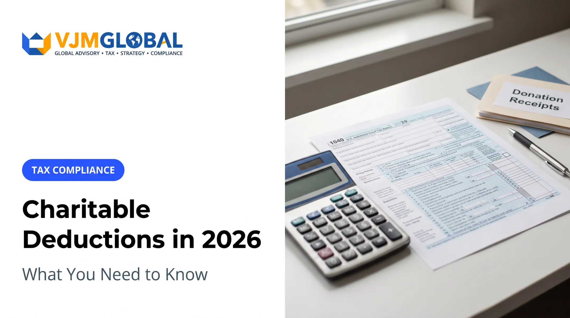 Charitable Deductions in 2026: What You Need to Know