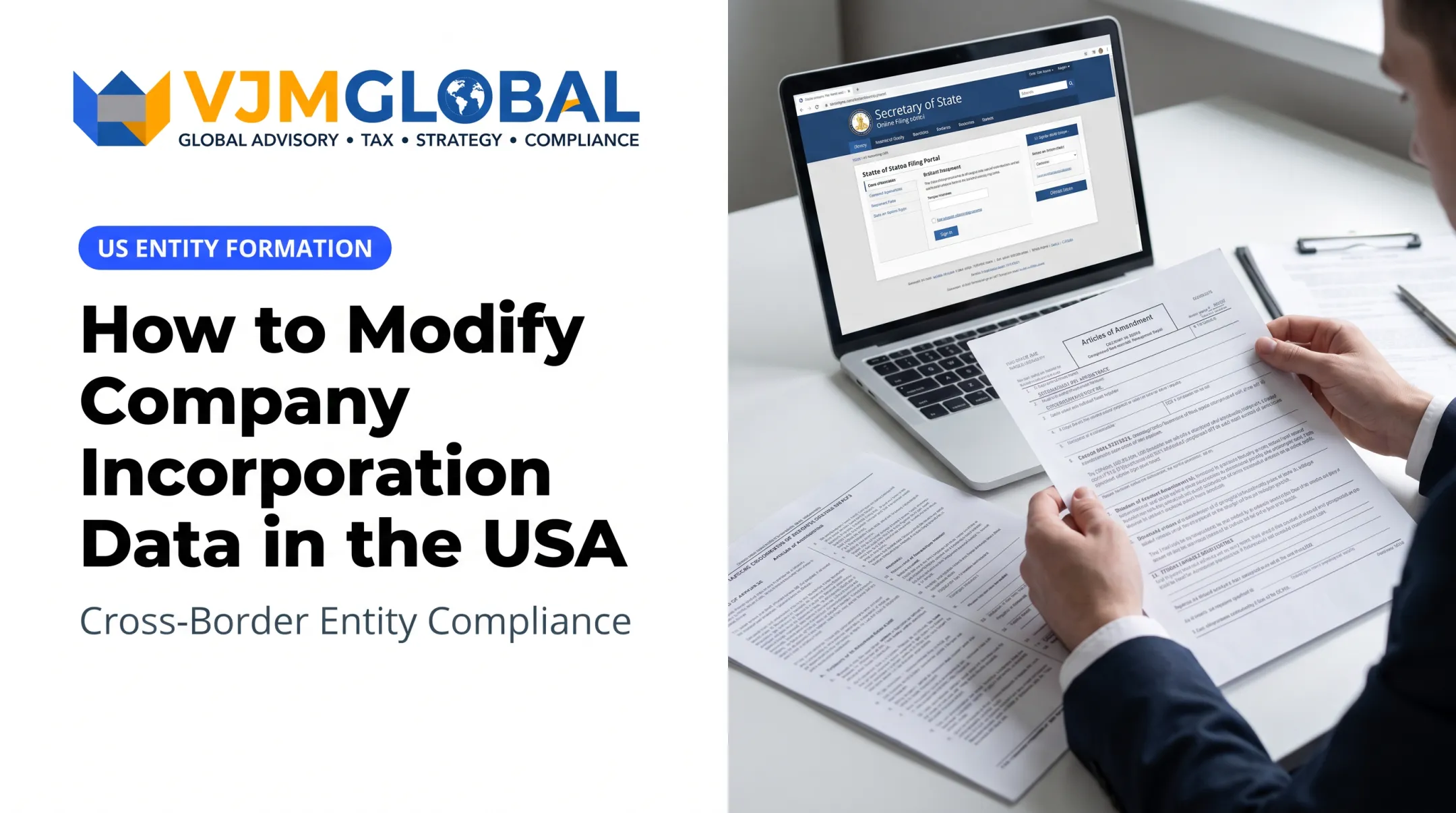 How to Modify Company Incorporation Data in the USA