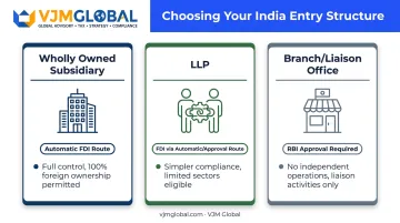 Wholly Owned Subsidiary versus LLP versus Branch Office structure comparison