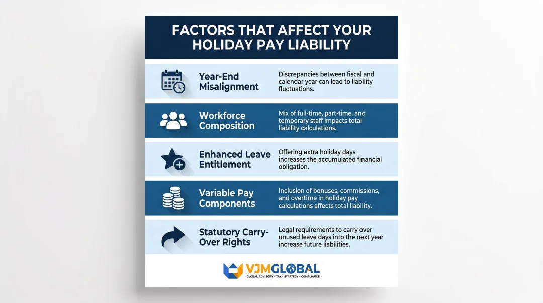 Five key factors affecting UK holiday accrual liability calculations for businesses
