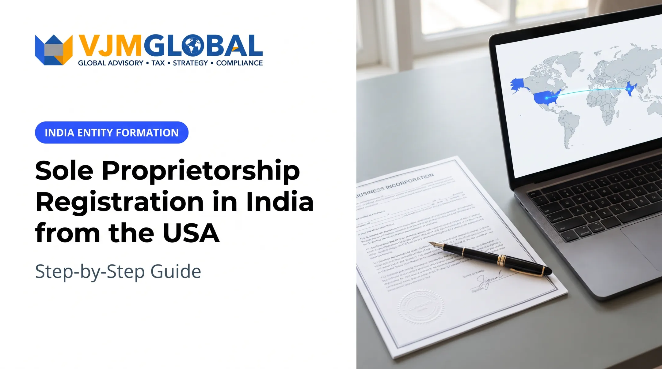 Sole Proprietorship Registration in India from the USA: Step-by-Step Guide