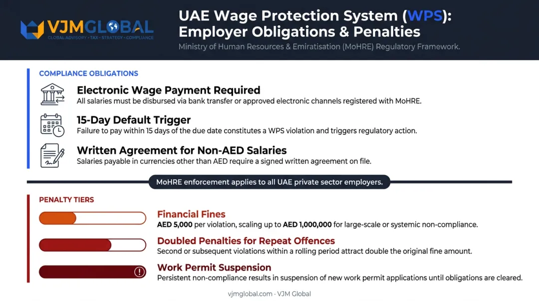 UAE Wage Protection System compliance rules penalties and employer obligations breakdown