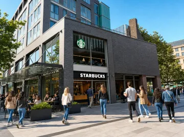 Starbucks coffee shop storefront representing international retail joint venture