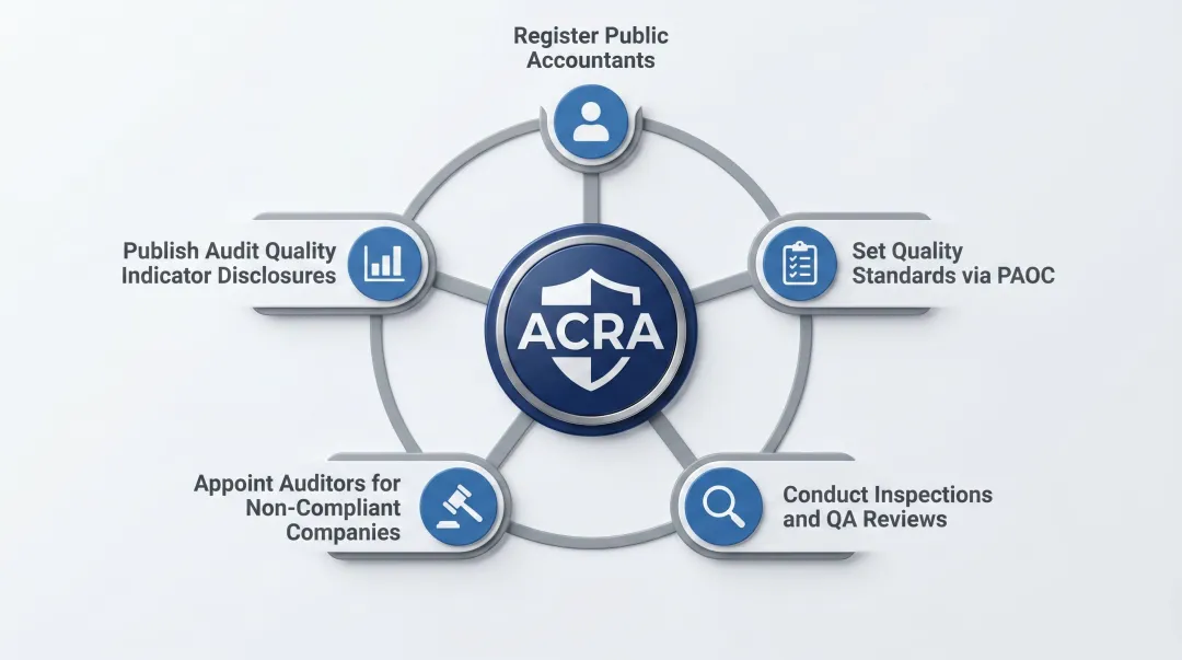 ACRA regulatory functions overview for Singapore private company audit compliance