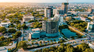 Accra skyline representing Ghana's growing trade and investment hub