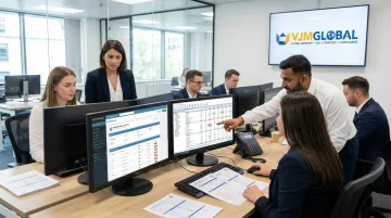 Cross-border accounting team managing bookkeeping and NRI tax compliance