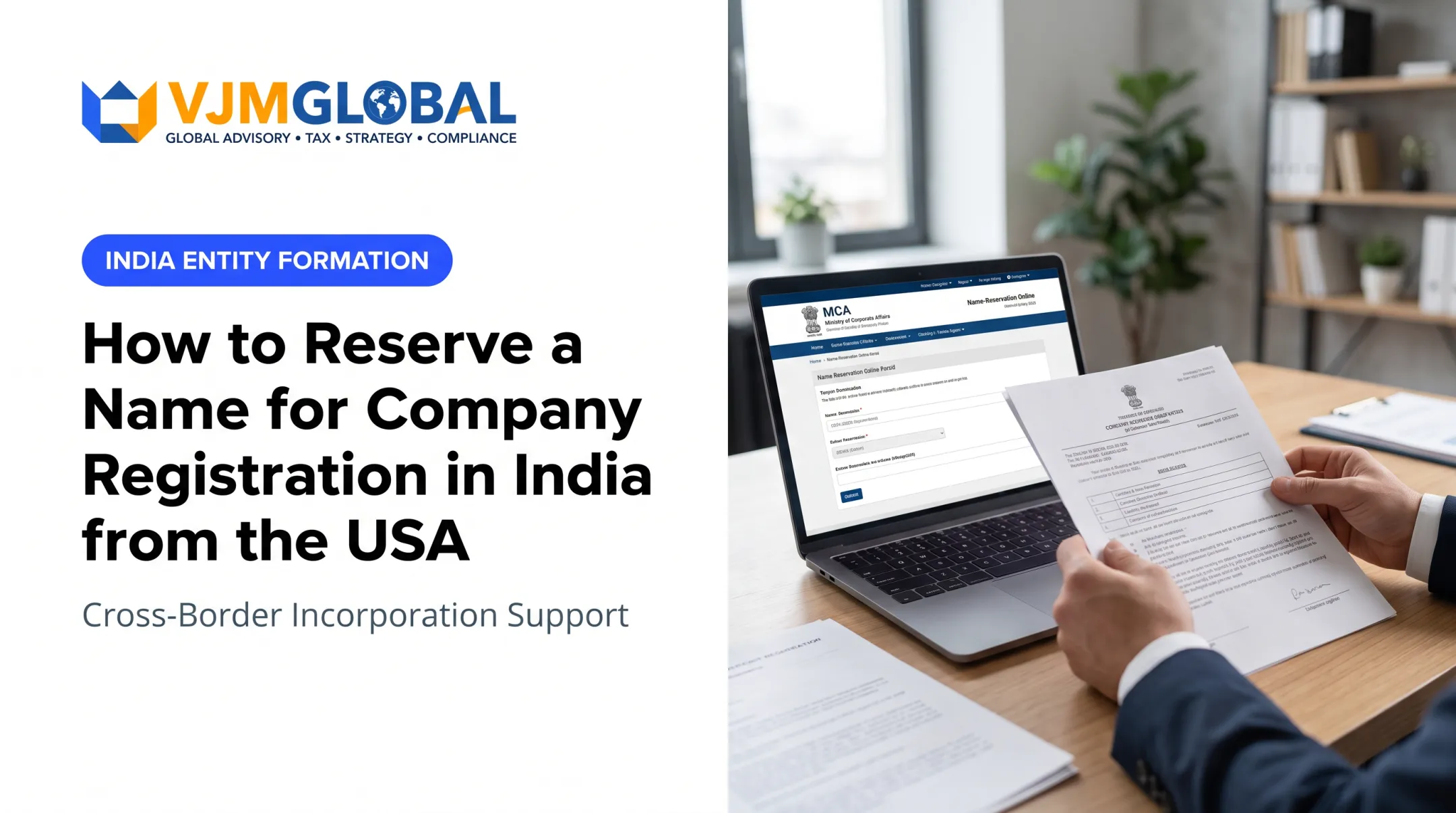 How to Reserve a Name for Company Registration in India from the USA