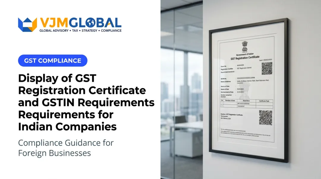 Display of GST Registration Certificate and GSTIN Requirements for Indian Companies