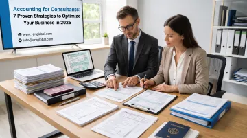 Local accountant reviewing Mozambique tax compliance documents with client