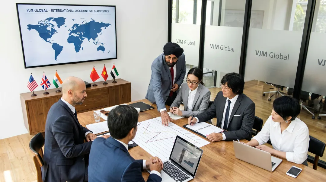 VJM Global accounting team providing end-to-end business setup and compliance services