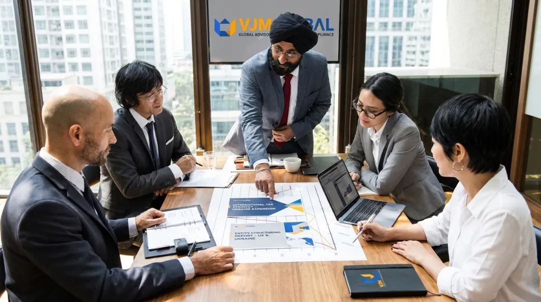 VJM Global international tax advisory team assisting American business owners