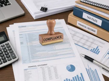 Austrian tax office document filing and business compliance paperwork process