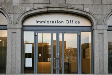Irish immigration office building representing visa and residency processes