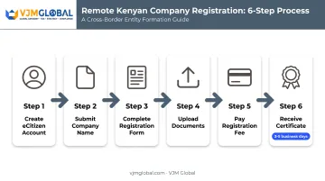 6-step eCitizen BRS company registration process for Dutch founders
