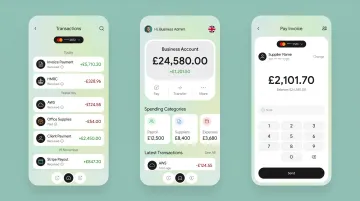 Starling Bank mobile app business account dashboard showing transaction overview