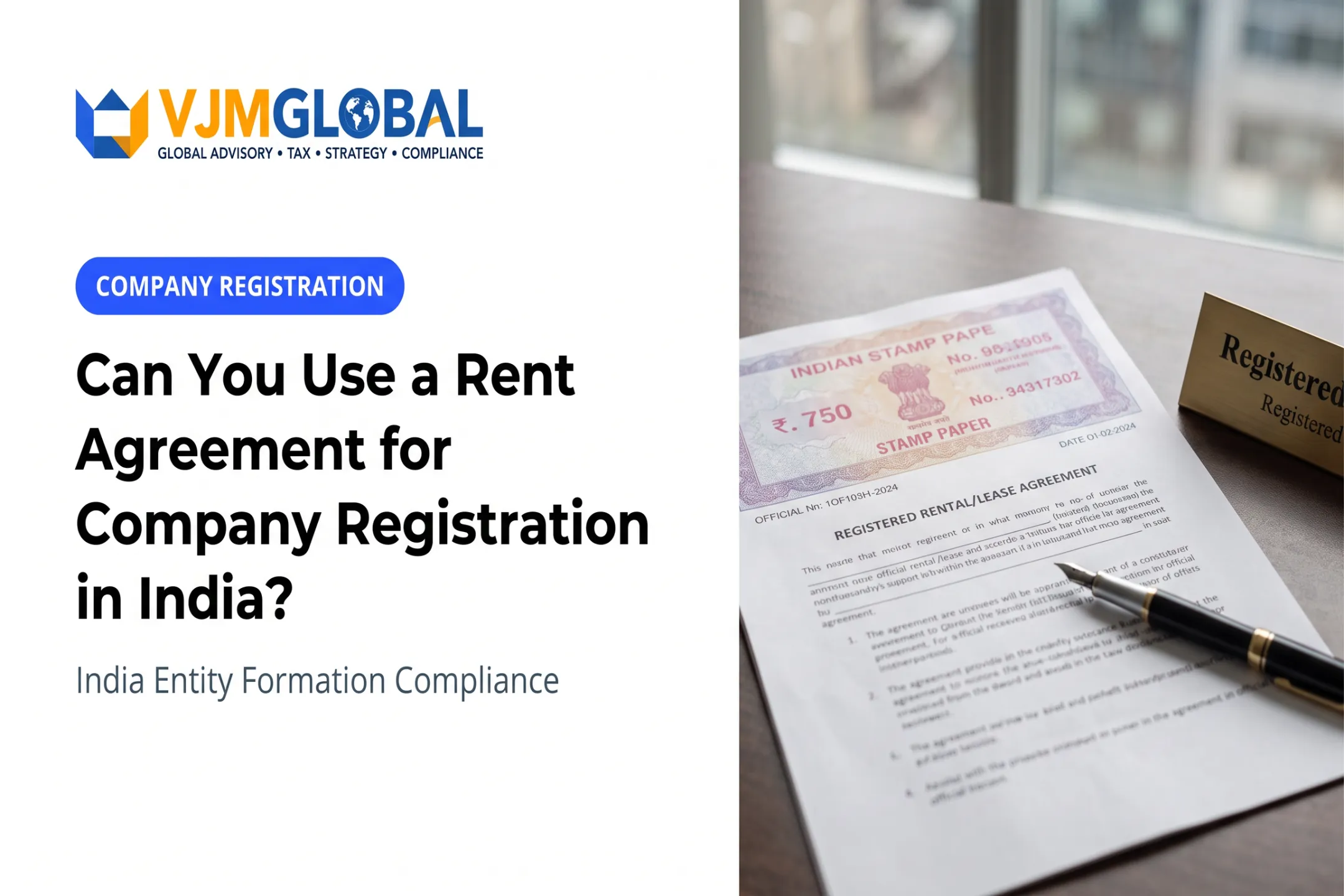 Can You Use a Rent Agreement for Company Registration in India?