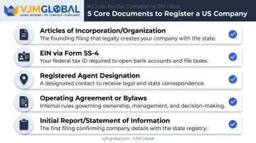 5 essential documents required for US company registration checklist