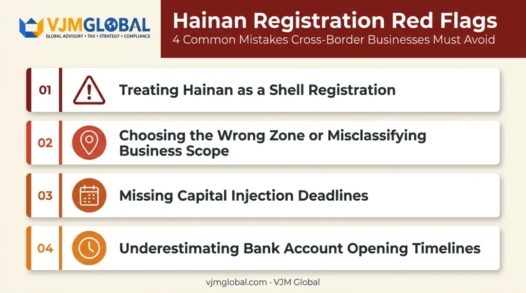 Four common mistakes to avoid when registering in Hainan FTP