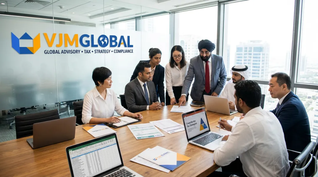 VJM Global team of chartered accountants providing cross-border business advisory