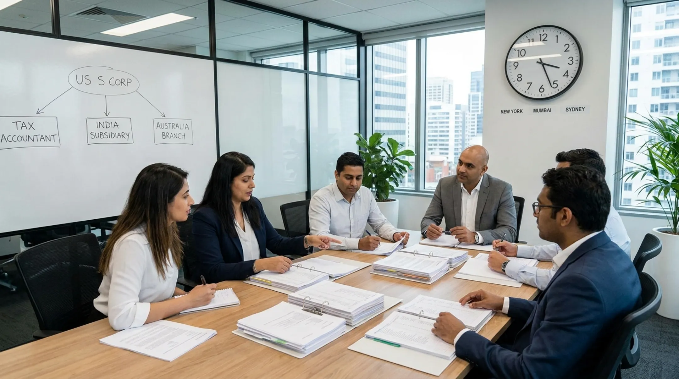 Cross-border tax accounting team supporting US S corporation reporting