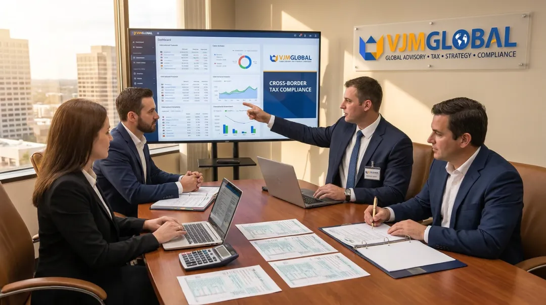 VJM Global accounting team supporting Canadian business owners with US tax compliance