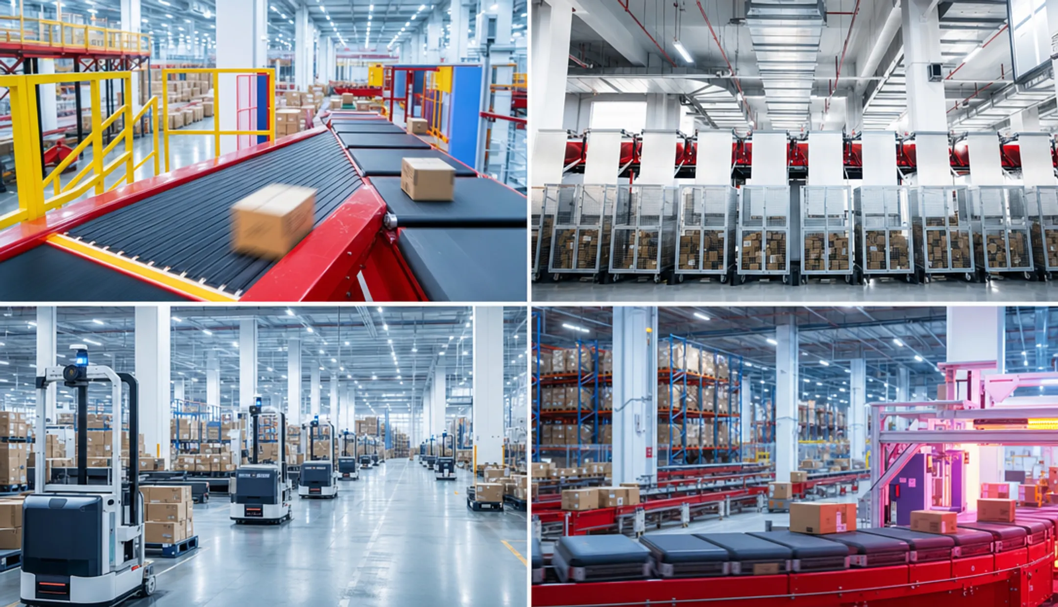Modern Chinese manufacturing and e-commerce hub showing industrial growth