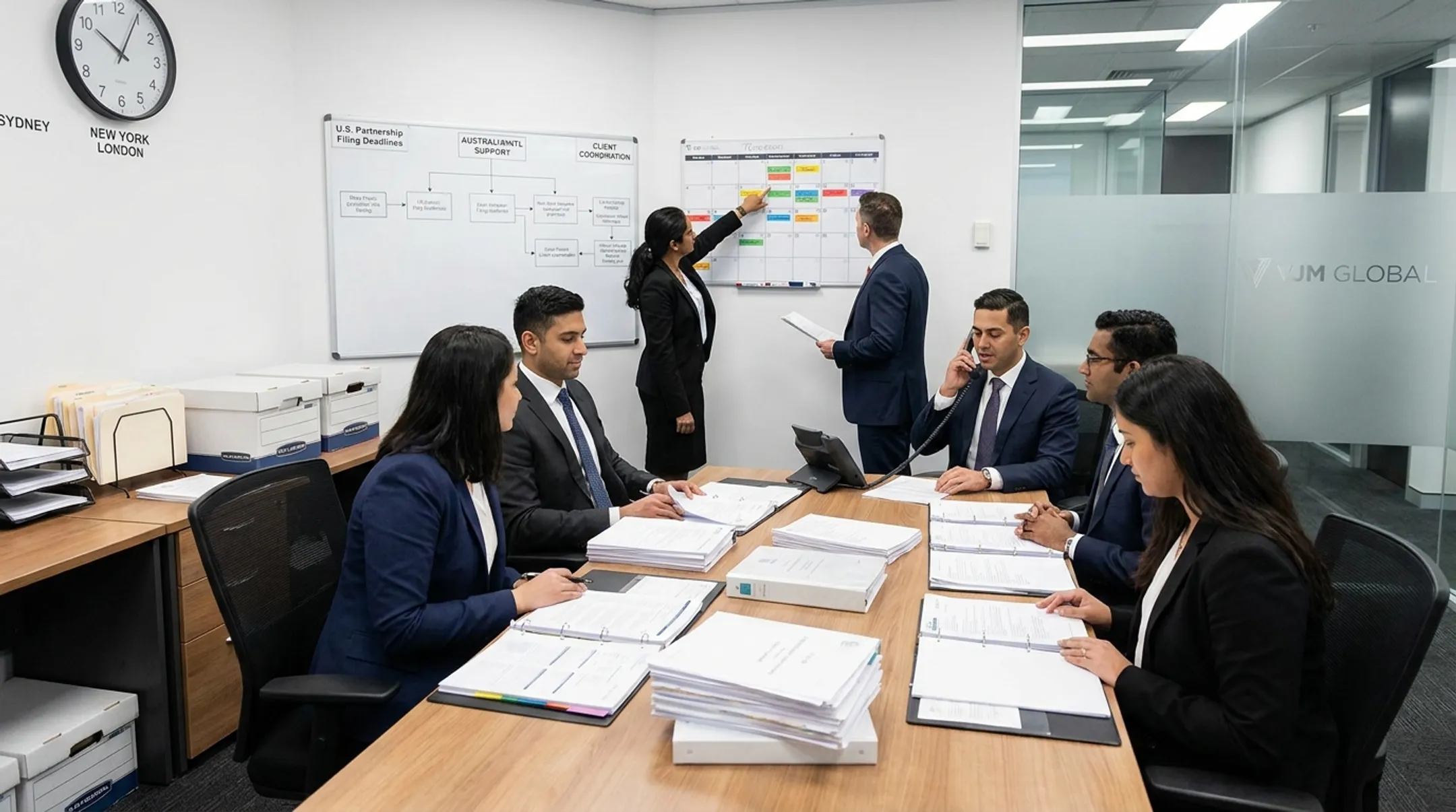 U.S. tax compliance professionals tracking partnership filing deadlines